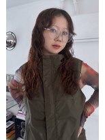 繭 カット+ロングパーマ