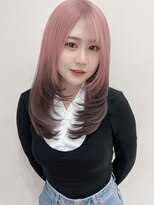 ビューシンサイバシ(VIEW SHINSAIBASHI)&nbsp;デザインカラーハイトーン前髪レイヤーカットイメチェン10代20代