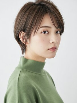ヴィスト バイ レボ(VIST by REVO) 20代30代40代ショートボブ×ひし形ボブ×ココアブラウン前髪あり