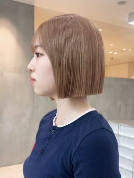 アルバム 池袋(ALBUM) ボブミルクティー韓国ヘアくびれミディミディアム_ba564462