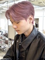 ファンド 千葉(fand)&nbsp;韓国風センターパート/ピンクベージュ/メンズブリーチ/千葉◎RYO