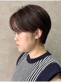 ダークパープル/ナチュラルショート/夏/鶴ヶ峰YM0803