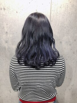 サロンドミルク 原宿(salon de MiLK) グラデーションラベンダーブルー