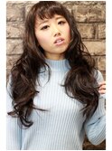 姫カット×ベビーバング×ルーズウェーブ