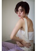 Chlom☆新宿 ハイライトベージュイルミナカラーハンサムショート