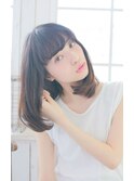 好印象の内巻きスタイル