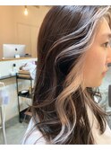 フェイスフレーミングホワイトベージュ10代20代透明感外国人風