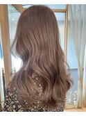 マロンベージュ×ミルクベージュ×ゆるふわカール
