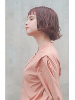 レジュアル(RESSUAL)&nbsp;前髪　くびれミディ　イヤリングカラー　ラベンダーカラー