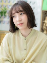 カバーヘア ブリス 上尾西口店(COVER HAIR bliss)&nbsp;大人かわいいバレイヤージュ切りっぱなしボブa上尾20代30代40代