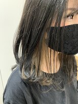 ナンバースリー 綱島店(Number Three)&nbsp;可愛い ▽ モノトーンインナーカラー【Number Three 綱島店】