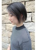「NUDE」#10代20代30代ミニボブ前下りボブインナーカラー
