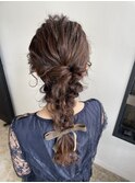 【LOREN＋】ルーズ編みおろしヘアセット