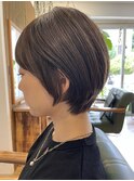 30代40代50代◎乾かすだけで決まるナチュラル重めショートボブ