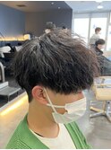 ツイストスパイラルパーマツイストパーマメンズマッシュパーマ
