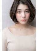 グレージュアッシュモードステップボーンカットY上尾30代40代
