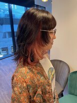 キティン 吉祥寺(kitin)&nbsp;《kitin吉祥寺》インナーカラー　ピンクオレンジ　ミディアム