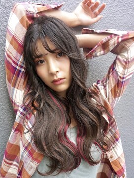 ブゾン(buZon) 【buZon ブゾン】ロングウェーブ☆インナーカラー