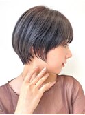 30代40代大人女性/前髪ありショートボブ/ショートヘア/髪質改善