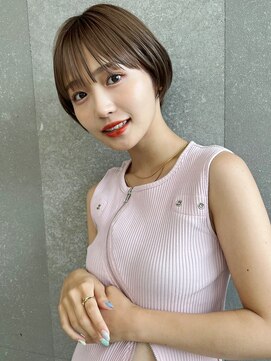 ロンドワン 三宮元町(Lond one) 小顔★ショート/ボブ/前髪カット/ブリーチなし×グレーベージュ