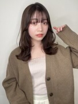 ニューライン 豪徳寺 山下(New-Line) [中野莉子］韓国くびれヘア大人ミディアムシースルーバング2