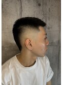 バーストフェード メンズショート バーバー