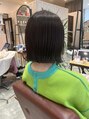 ソース(SOURCE) 外ハネボブのヘアスタイルです！