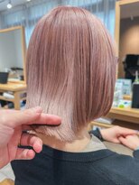 クラップス 上大岡(CLAPS)&nbsp;ペールピンク/ピンクベージュ/マッシュボブ/【2ブリーチ】