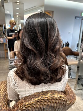 クーラ(Cura) 【Cura原宿】デジタルパーマボブアッシュベージュ20代30代40代