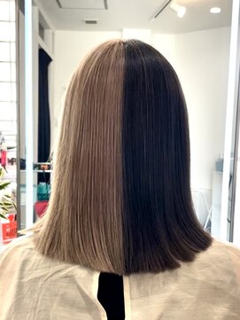 アラレ(ARARE) ミルクティーベージュ×ディープブラウン