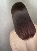 髪質改善インナーカラーイヤリングカラーレイヤーカット