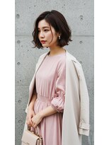 フルショウ 苦楽園店(FURUSHO)&nbsp;大人可愛いナチュラル外ハネボブ艶髪ダークブラウン