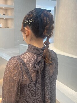 ヴィサージュアクト(VISAGE a.c.t) 編み下し×リボンアレンジ