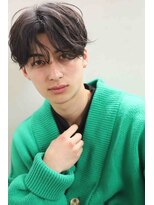 エフェクト 川崎(effect)&nbsp;毛流れセンターパートニュアンスパーマツーブロック刈り上げ