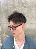 ホワイトメッシュ/ツイスト/ツイスパ/パーマ/メンズ/眉毛