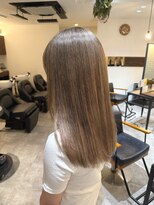 オーバルヘアー(OVAL hair)&nbsp;ダブルカラー/ミルクティベージュ/ストレートロング