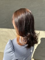 2席のみの美容室 アナイス(Anaiss)&nbsp;くびれヘア/アプリコットオレンジ/夏のヘアアレンジ/蟹江