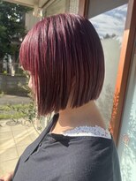 ソトエアンドマーブ 久喜店(SOTOE&marbb)&nbsp;レッドカラー/ボブ/ブリーチカラー/レッドブラウン