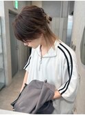 ハーフアップ