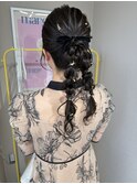 twin style/編みおろし/ツイン編みおろし/ヘアセット