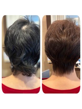 ヴィサージュロカ(VISAGE Loca)の写真/白髪のお悩みを魅力にチェンジ!髪質改善×ノンジアミンカラーの贅沢体験◎