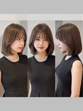 アマトウキョウ 表参道(AMA TOKYO) 韓国ボブ20代30代40代大人ミディアムレヤー髪質改善【表参道】