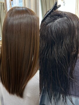 ユニル(unir) 酸性ストレート×髪質改善で-10歳若見え★