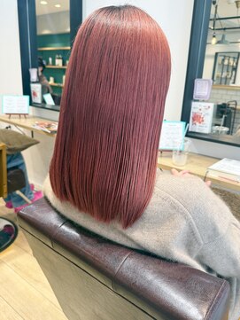 エミス バイ メルト 吉祥寺(emis by melt) 【堀惠】ブリーチカラーオレンジ吉祥寺20代30代40代ロング