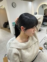 ジーナ 吉塚(Zina)&nbsp;顔周りカット×ダークグレージュ【福田】吉塚美容室 髪質改善