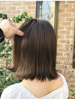 ヘアメイクエイト 丸山店(hair make No.8)&nbsp;【担当＊岩切祐樹】切りっぱなしボブ×アッシュブラウン