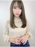 Saphir☆大人かわいいオリーブアッシュ「似合わせカット」