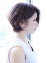 ナトゥーラ 御器所店(Natura) 耳かけショート×ブルーバイオレット×Natura御器所　柄澤美樹