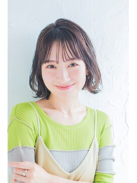 リトル リンネ 栄(little×RINNE) 大人カワイイ切りっぱなしボブ