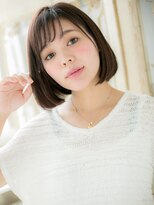 クオーレ ヘア アンジュ 水戸店(CUORE HAIR ange)&nbsp;*ange水戸*…ショコラベージュ艶カラー切りっぱなし小顔ボブa